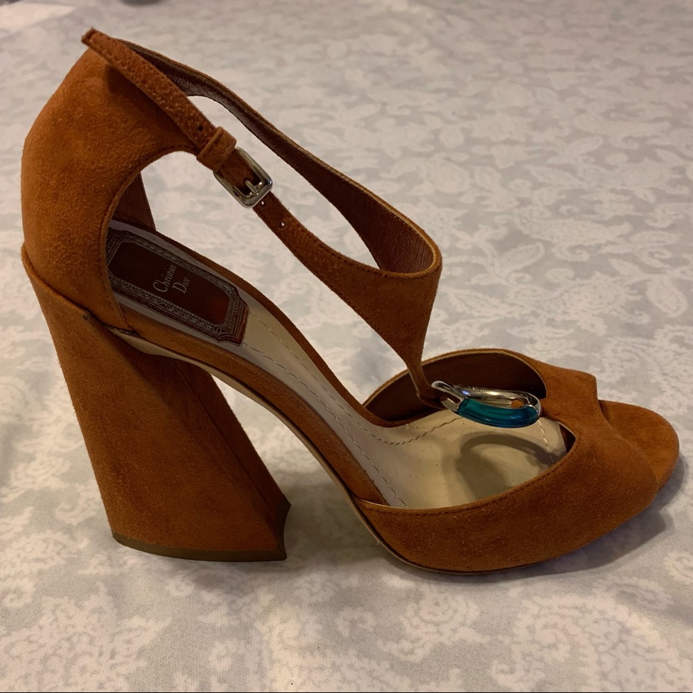 Authentic Christian Dior Bulky Heel Sandals - Picture 6 of 8
